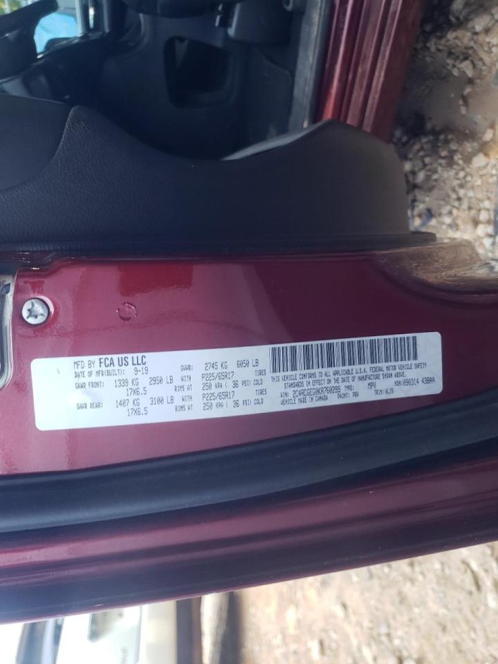 Photo 10 from auction – 2019 DODGE GRAND CARA with VIN 2C4RDGEG0KR760299