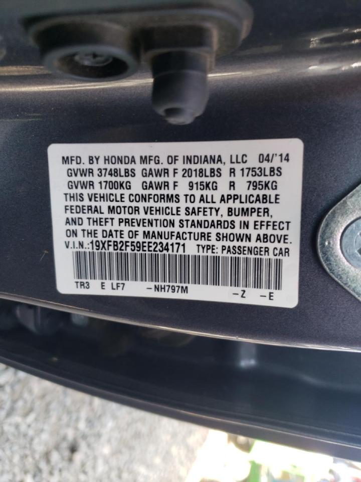 Photo 20 from auction – 2014 HONDA CIVIC LX with VIN 19XFB2F59EE234171