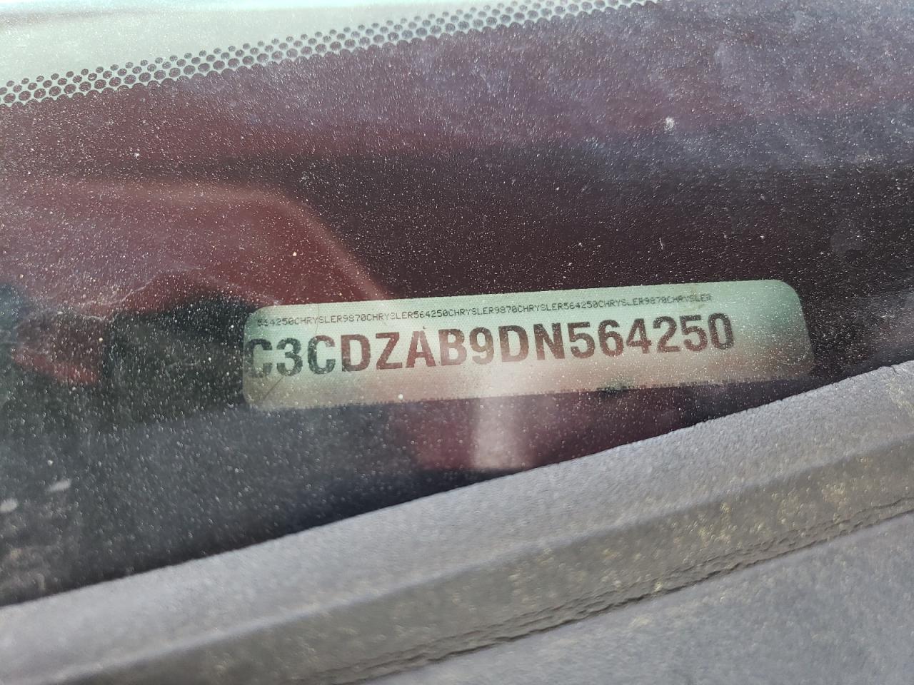 Photo 10 from auction – 2013 DODGE AVENGER SE with VIN 1C3CDZAB9DN564250