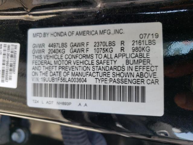 Photo 10 from auction – 2020 ACURA TLX TECHNO with VIN 19UUB1F56LA003604