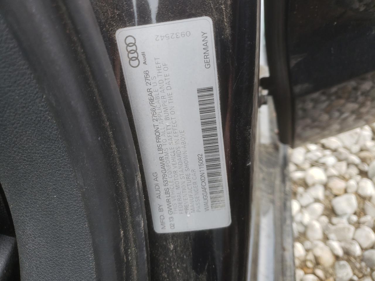 Photo 10 from auction – 2013 AUDI A6 PREMIUM with VIN WAUGGAFCXDN115082