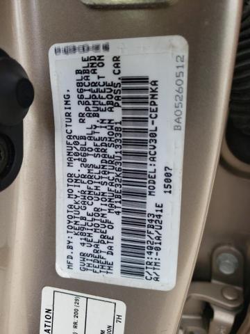 Photo 10 from auction – 2003 TOYOTA CAMRY LE with VIN 4T1BE32K63U133381