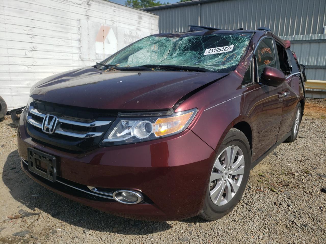 Photo 2 from auction – 2016 HONDA ODYSSEY EX with VIN 5FNRL5H69GB094587