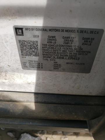 Photo 10 from auction – 2020 CHEVROLET TRAX 1LT with VIN 3GNCJLSB9LL226613