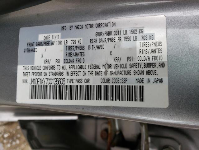 Photo 10 from auction – 2012 MAZDA MAZDA2 with VIN JM1DE1KY7C0135606