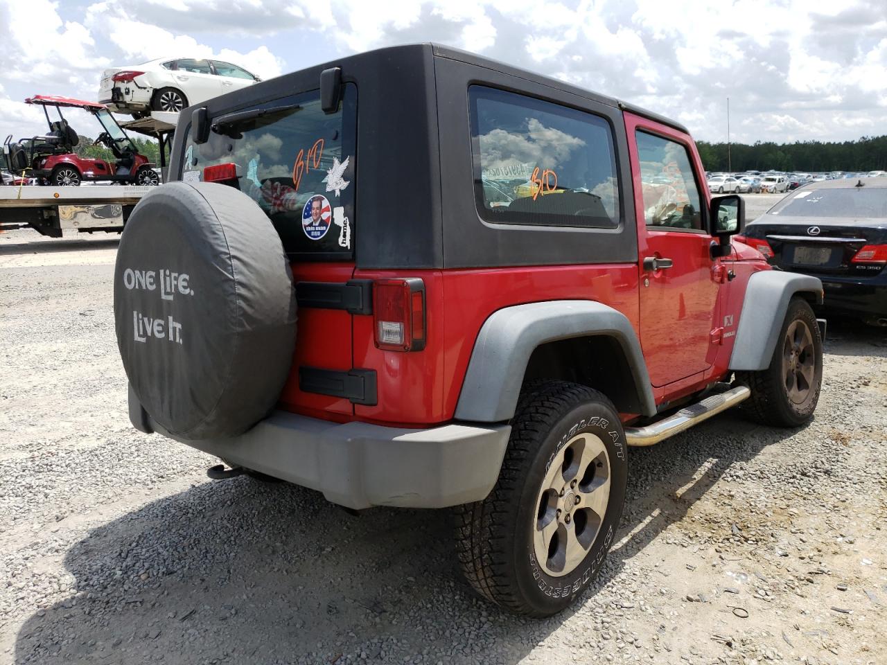 Photo 4 from auction – 2008 JEEP WRANGLER X with VIN 1J4FA24198L615494