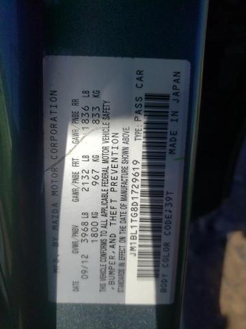 Photo 10 from auction – 2013 MAZDA 3 I with VIN JM1BL1TG8D1729619