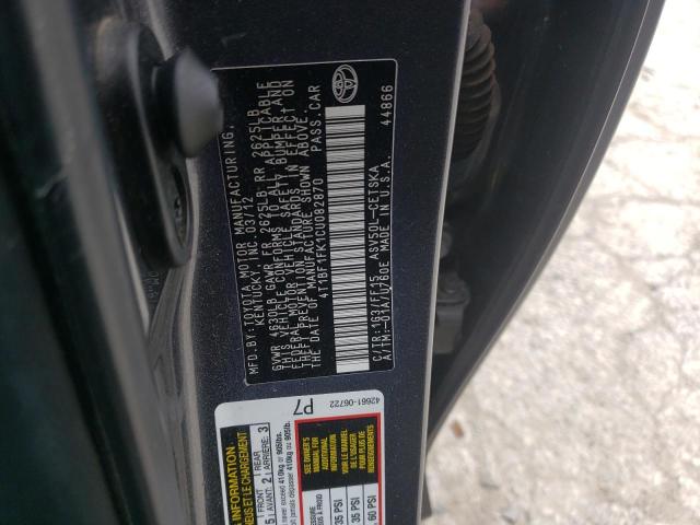 Photo 10 from auction – 2012 TOYOTA CAMRY BASE with VIN 4T1BF1FK1CU082870