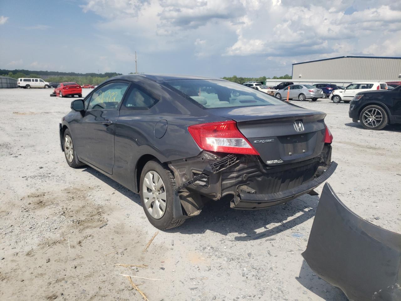 Photo 3 from auction – 2012 HONDA CIVIC LX with VIN 2HGFG3B52CH519228