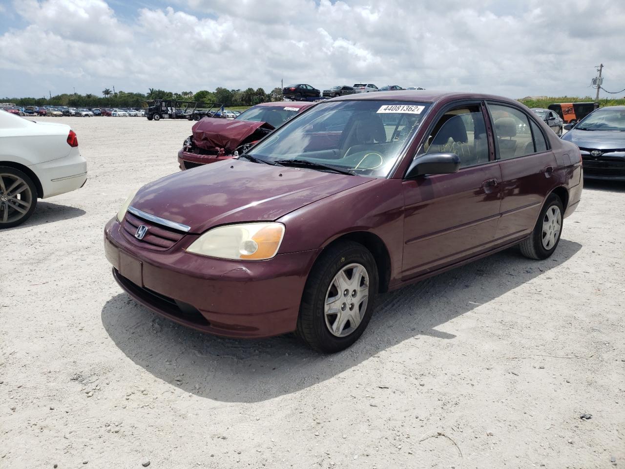 Photo 2 from auction – 2003 HONDA CIVIC LX with VIN 2HGES16563H618272