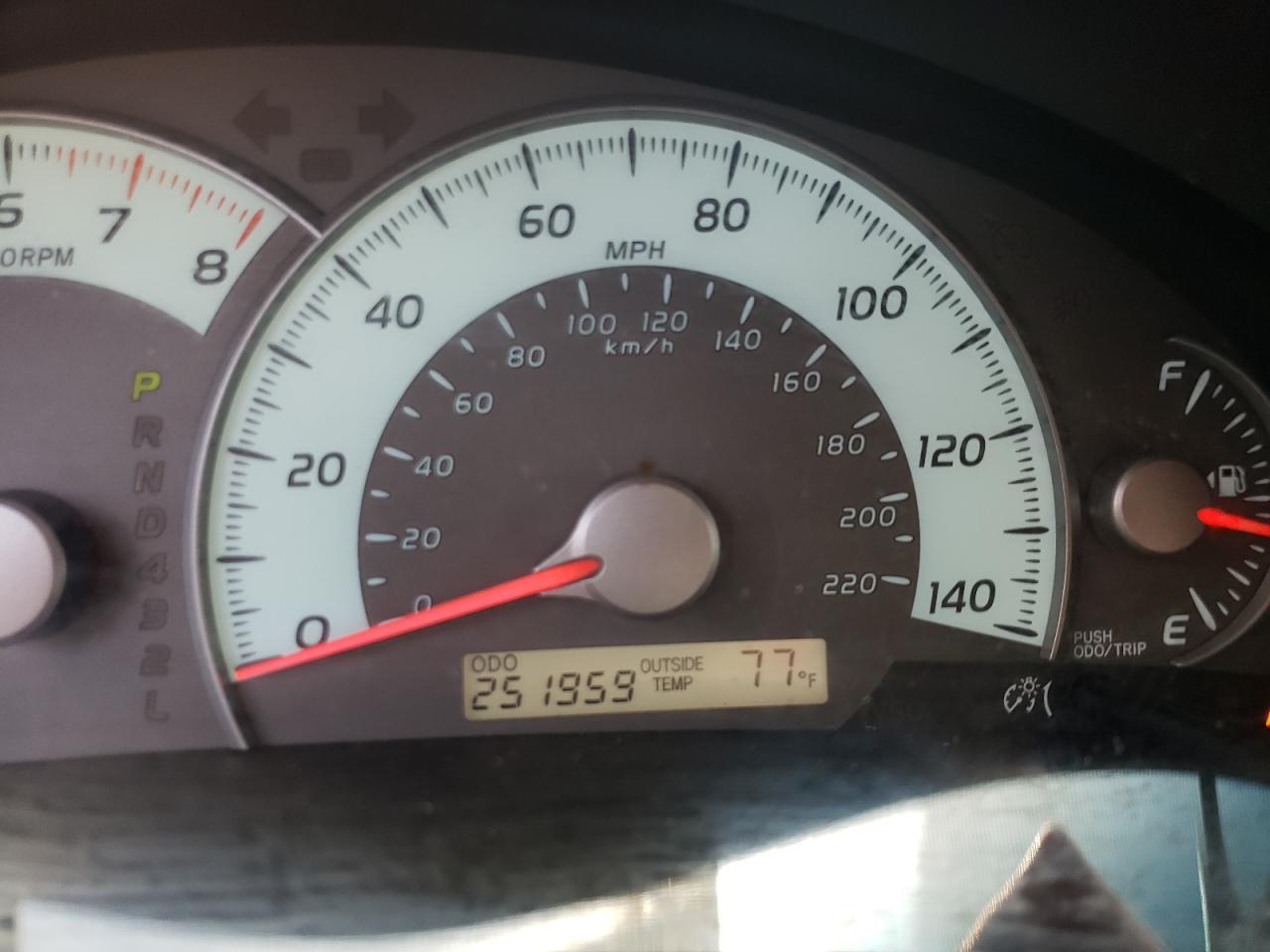 Photo 8 from auction – 2008 TOYOTA CAMRY CE with VIN 4T1BE46K58U736443