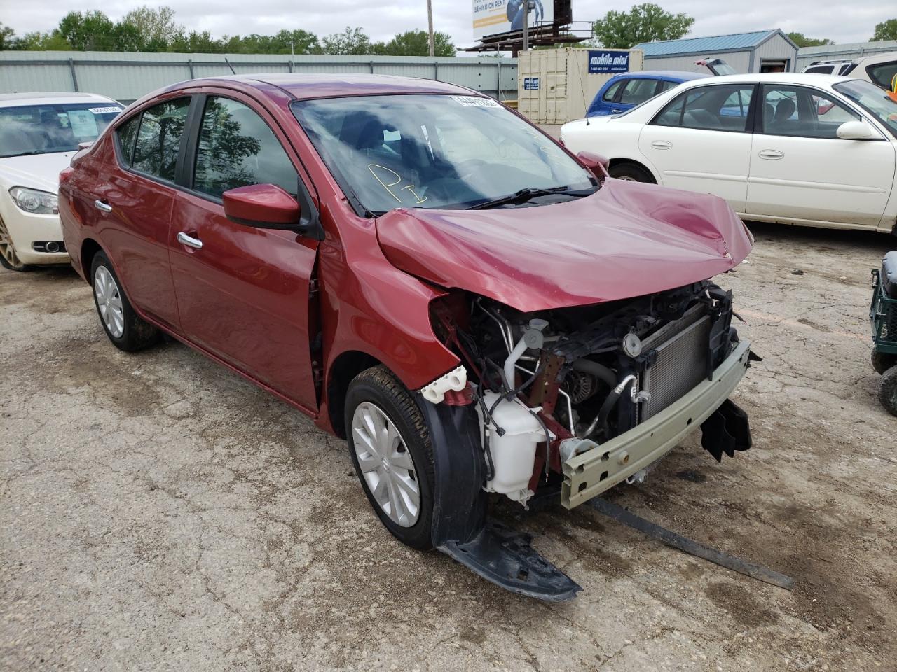 NISSAN VERSA S 2018 with VIN 3N1CN7AP8JL803682 - Photo from auction