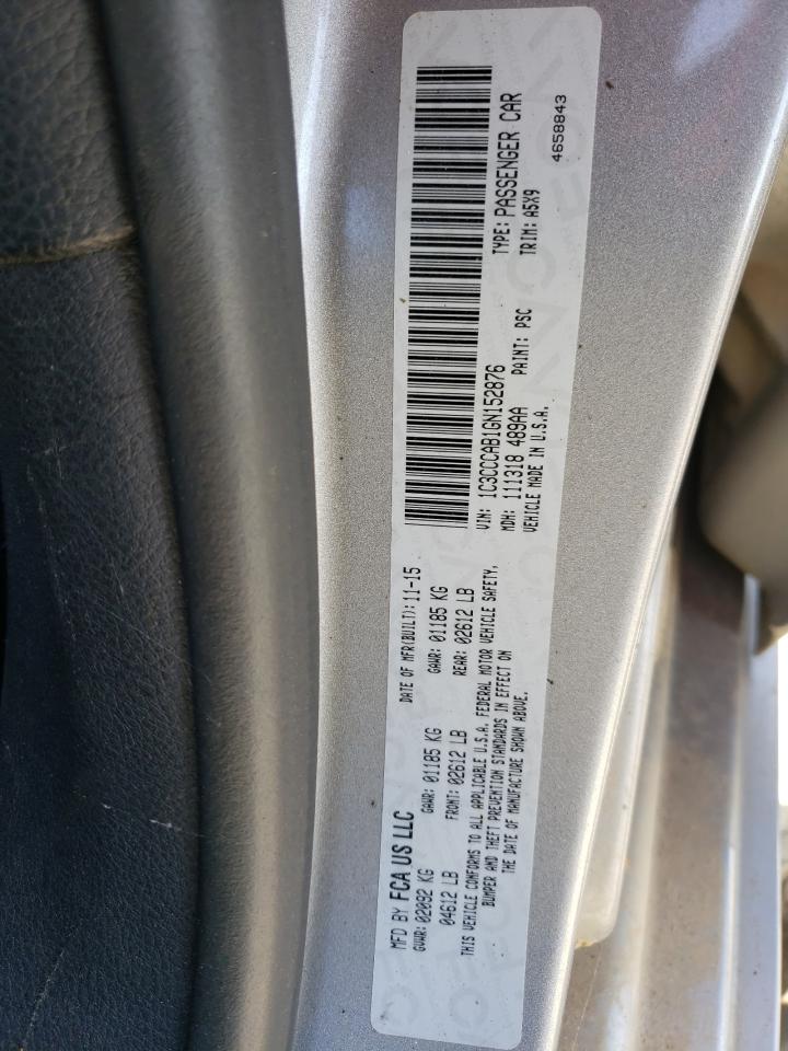 Photo 10 from auction – 2016 CHRYSLER 200 LIMITE with VIN 1C3CCCAB1GN152876