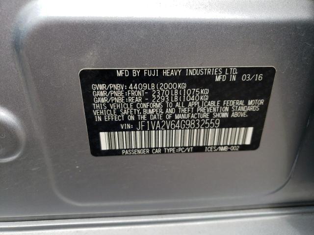 Photo 10 from auction – 2016 SUBARU WRX STI with VIN JF1VA2V64G9832559