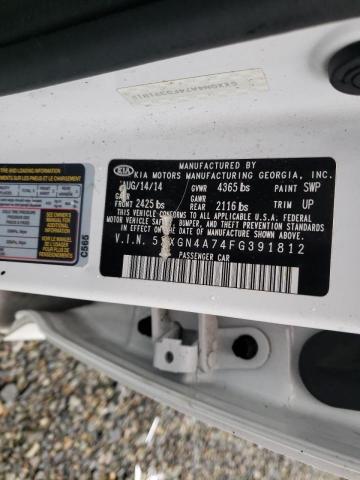 Photo 10 from auction – 2015 KIA OPTIMA EX with VIN 5XXGN4A74FG391812