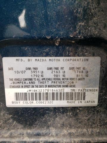 Photo 10 from auction – 2008 MAZDA 3 S with VIN JM1BK323781846322