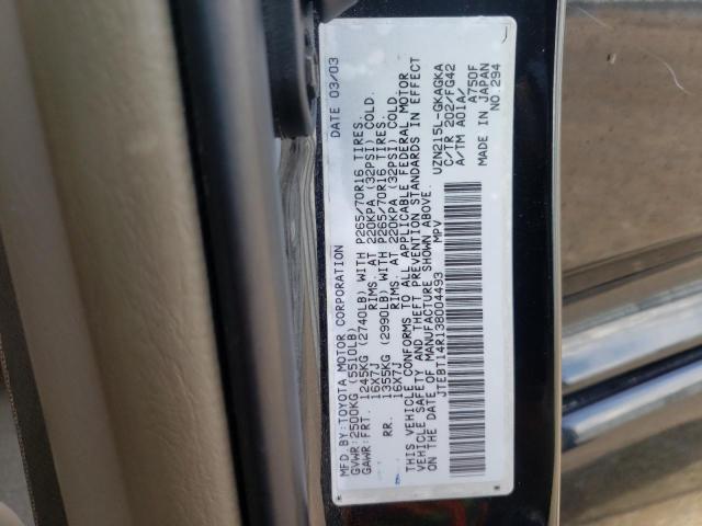 Photo 10 from auction – 2003 TOYOTA 4RUNNER SR with VIN JTEBT14R138004493