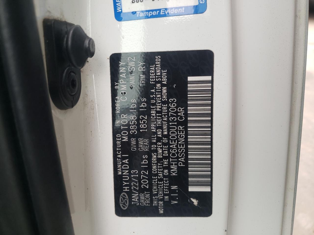 Photo 10 from auction – 2013 HYUNDAI VELOSTER T with VIN KMHTC6AE0DU137063