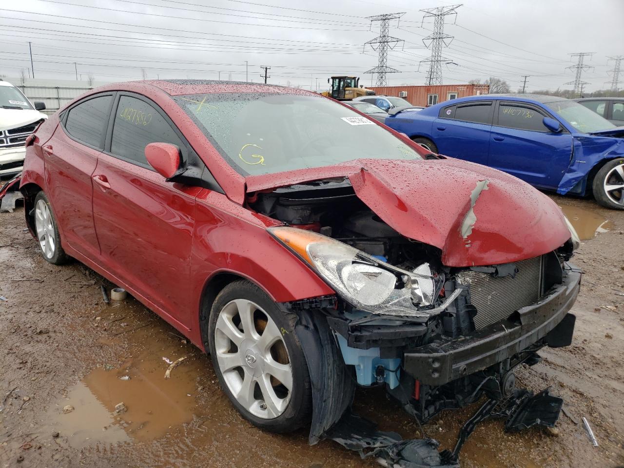 HYUNDAI ELANTRA GL 2011 with VIN KMHDH4AE5BU105409 - Photo from auction
