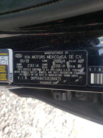 Photo 10 from auction – 2018 KIA FORTE LX with VIN 3KPFK4A73JE268475