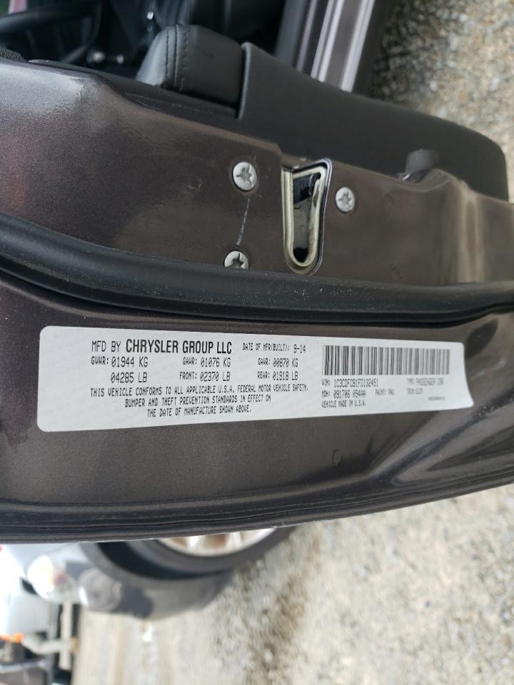 Photo 10 from auction – 2015 DODGE DART LIMIT with VIN 1C3CDFCB1FD132451