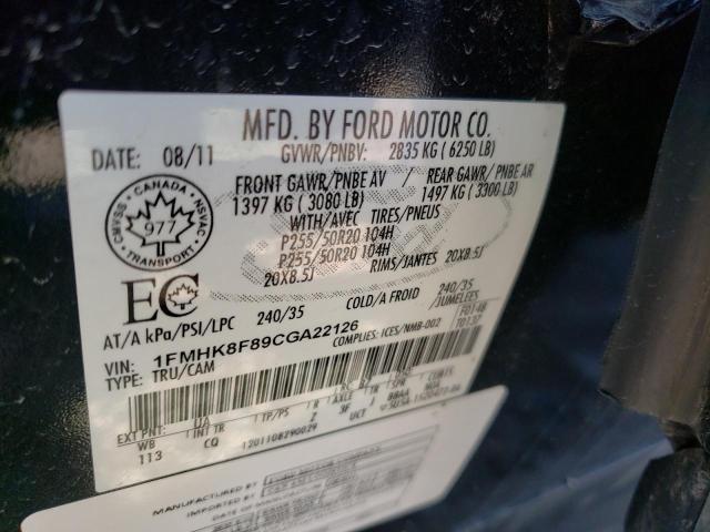 Фото 10 с аукциона – 2012 FORD EXPLORER L с VIN 1FMHK8F89CGA22126
