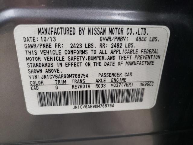 Photo 10 from auction – 2013 INFINITI G37 with VIN JN1CV6AR9DM768754