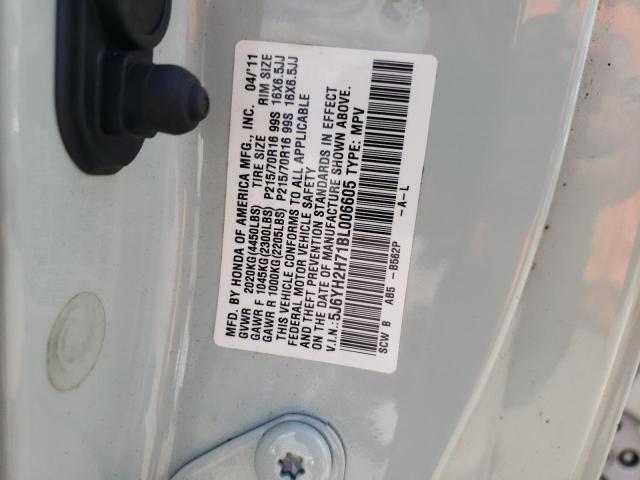 Photo 10 from auction – 2011 HONDA ELEMENT EX with VIN 5J6YH2H71BL006605