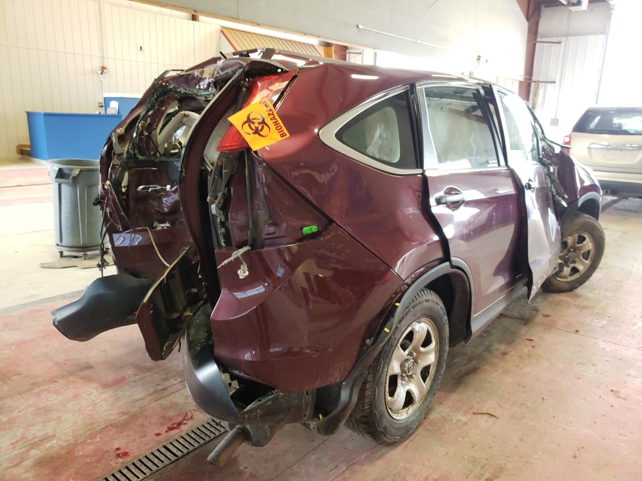Photo 14 from auction – 2012 HONDA CR-V LX with VIN 5J6RM4H39CL066402