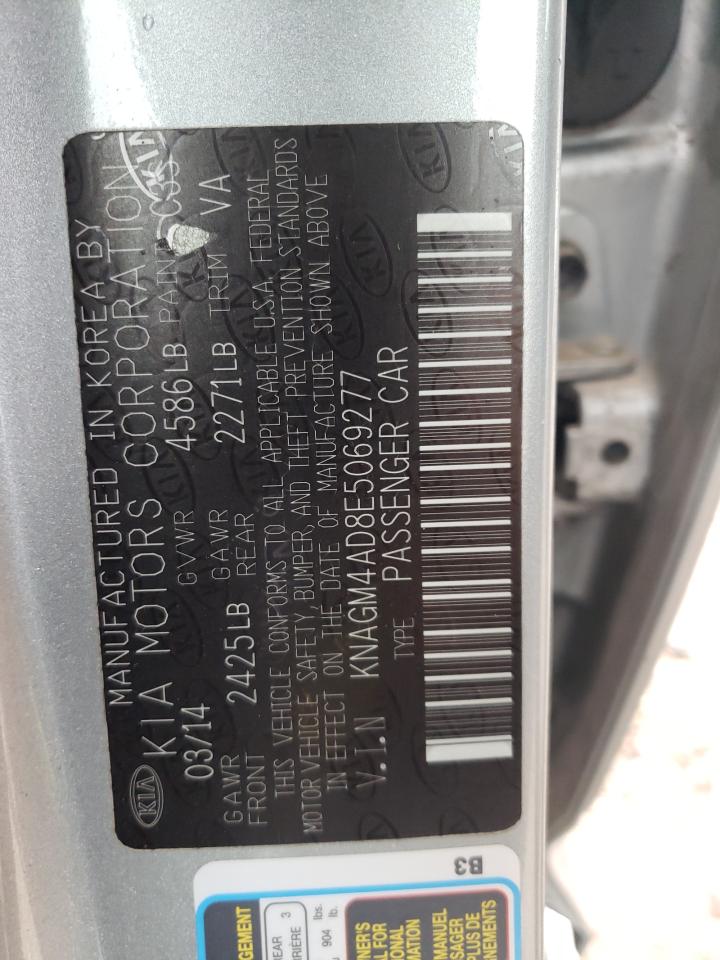 Photo 10 from auction – 2014 KIA OPTIMA HYB with VIN KNAGM4AD8E5069277