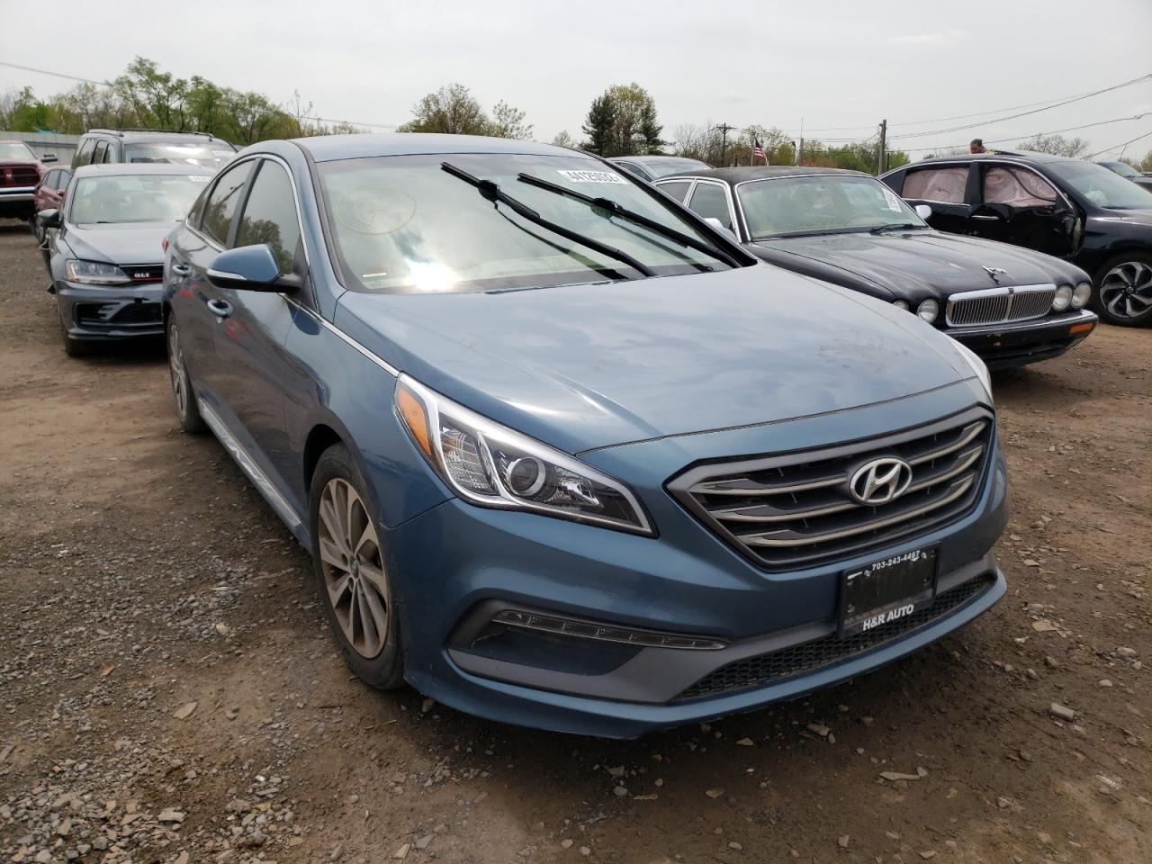 HYUNDAI SONATA SPO 2015 with VIN 5NPE34AF0FH100716 - Photo from auction
