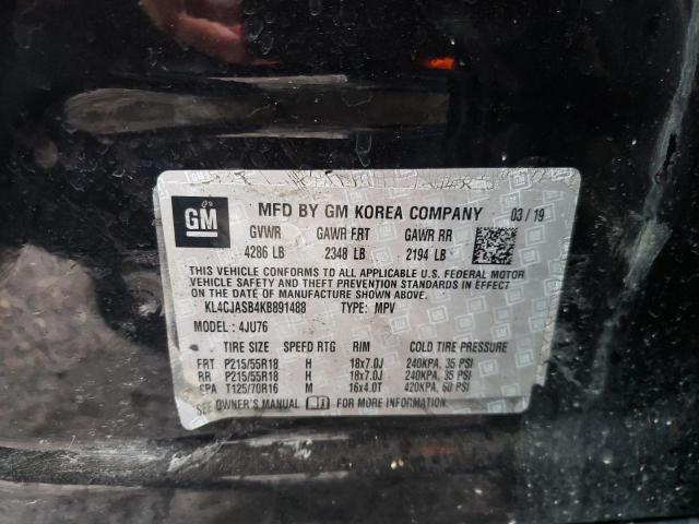 Photo 10 from auction – 2019 BUICK ENCORE PRE with VIN KL4CJASB4KB891488