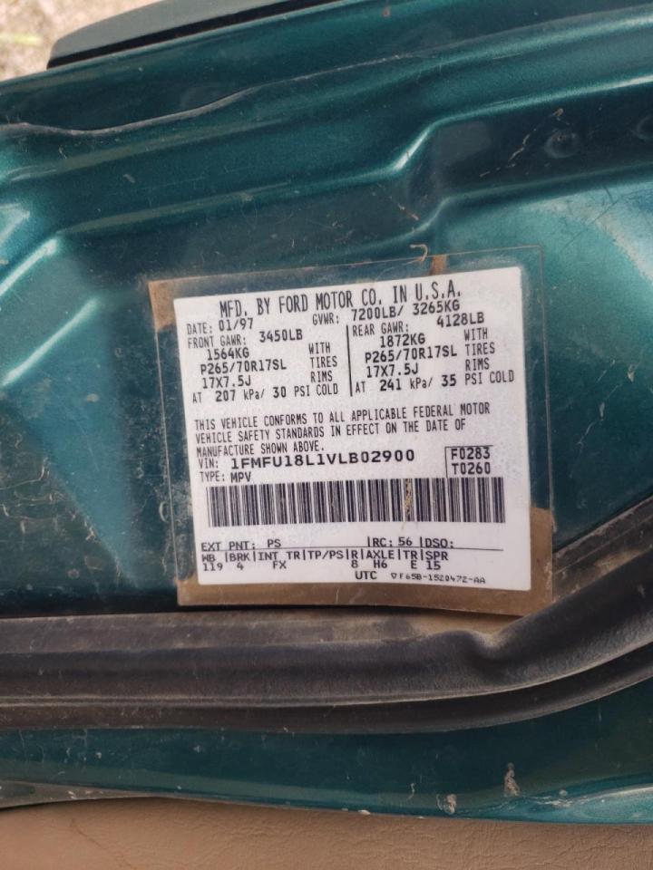 Photo 10 from auction – 1997 FORD EXPEDITION with VIN 1FMFU18L1VLB02900