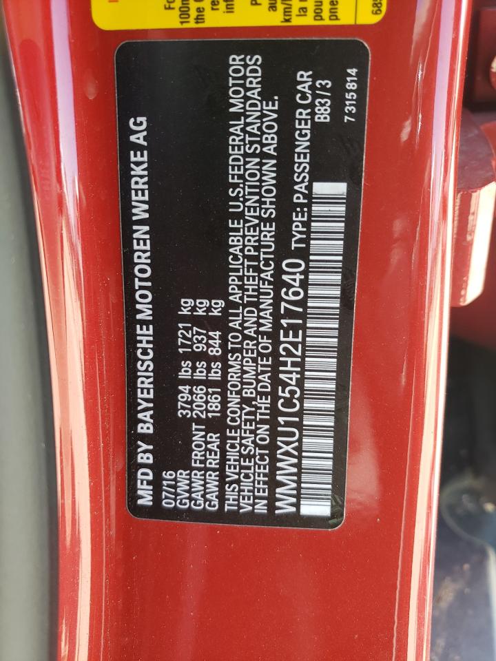 Photo 10 from auction – 2017 MINI COOPER with VIN WMWXU1C54H2E17640