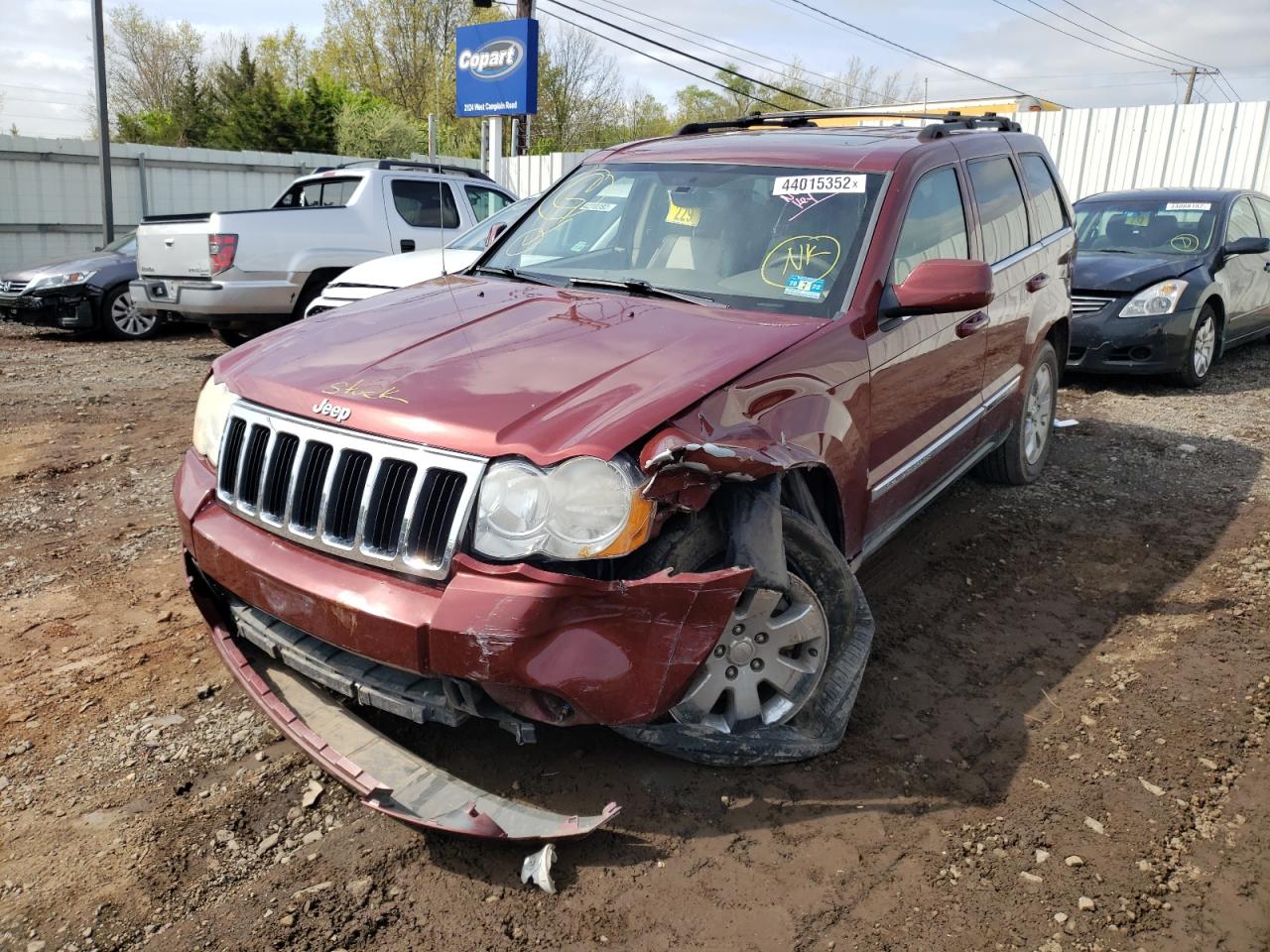 Photo 9 from auction – 2008 JEEP GRAND CHER with VIN 1J8HR58N48C209444