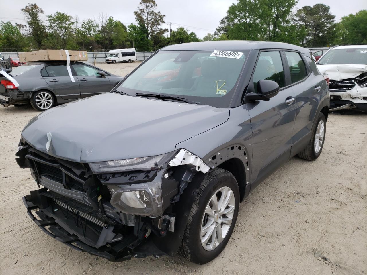 Photo 2 from auction – 2021 CHEVROLET TRAILBLAZE with VIN KL79MMS28MB016309
