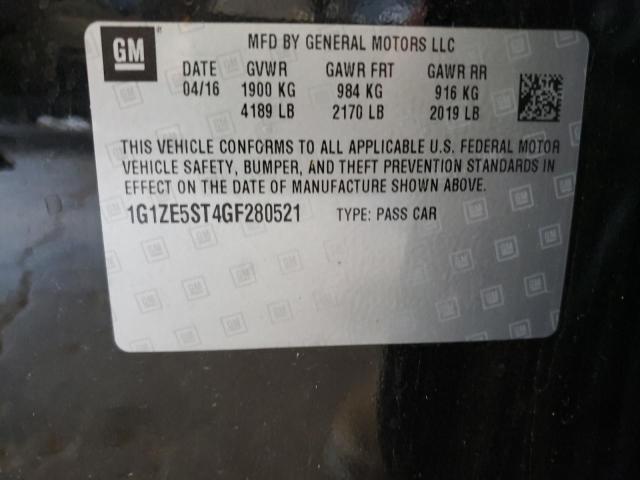 Photo 10 from auction – 2016 CHEVROLET MALIBU LT with VIN 1G1ZE5ST4GF280521