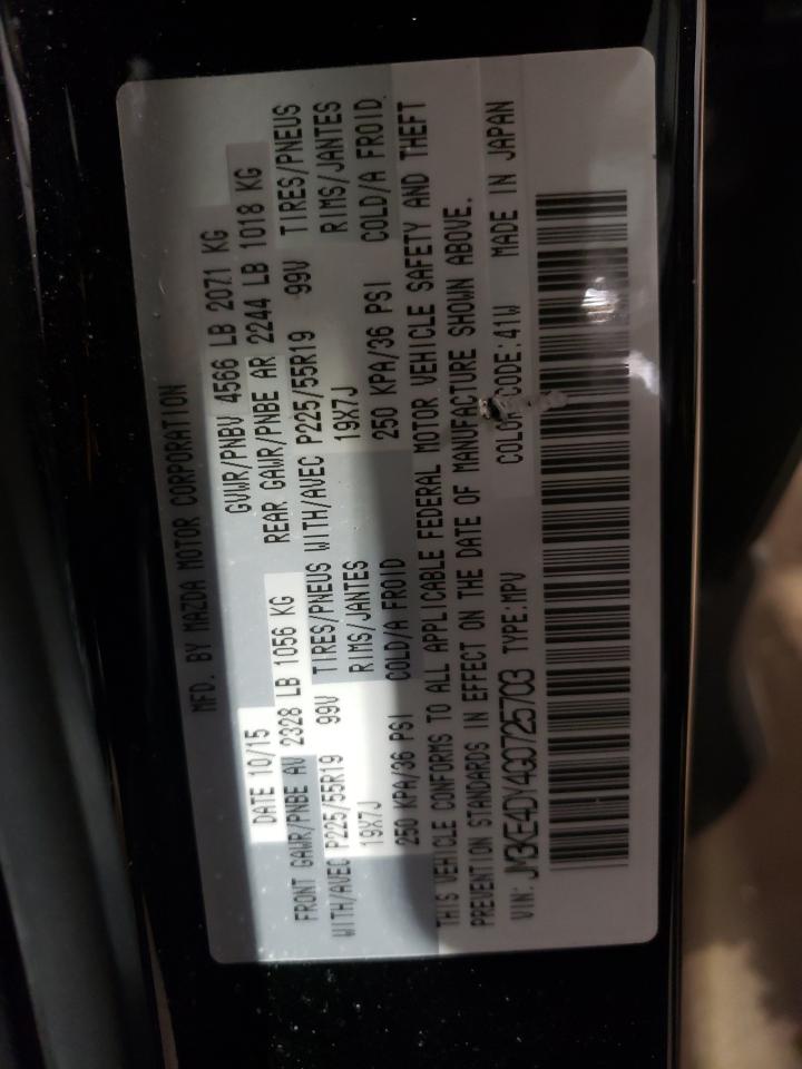 Photo 10 from auction – 2016 MAZDA CX-5 GT with VIN JM3KE4DY4G0725703
