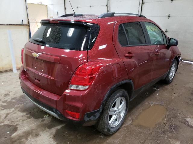 Photo 4 from auction – 2021 CHEVROLET TRAX 1LT with VIN KL7CJLSB6MB317170
