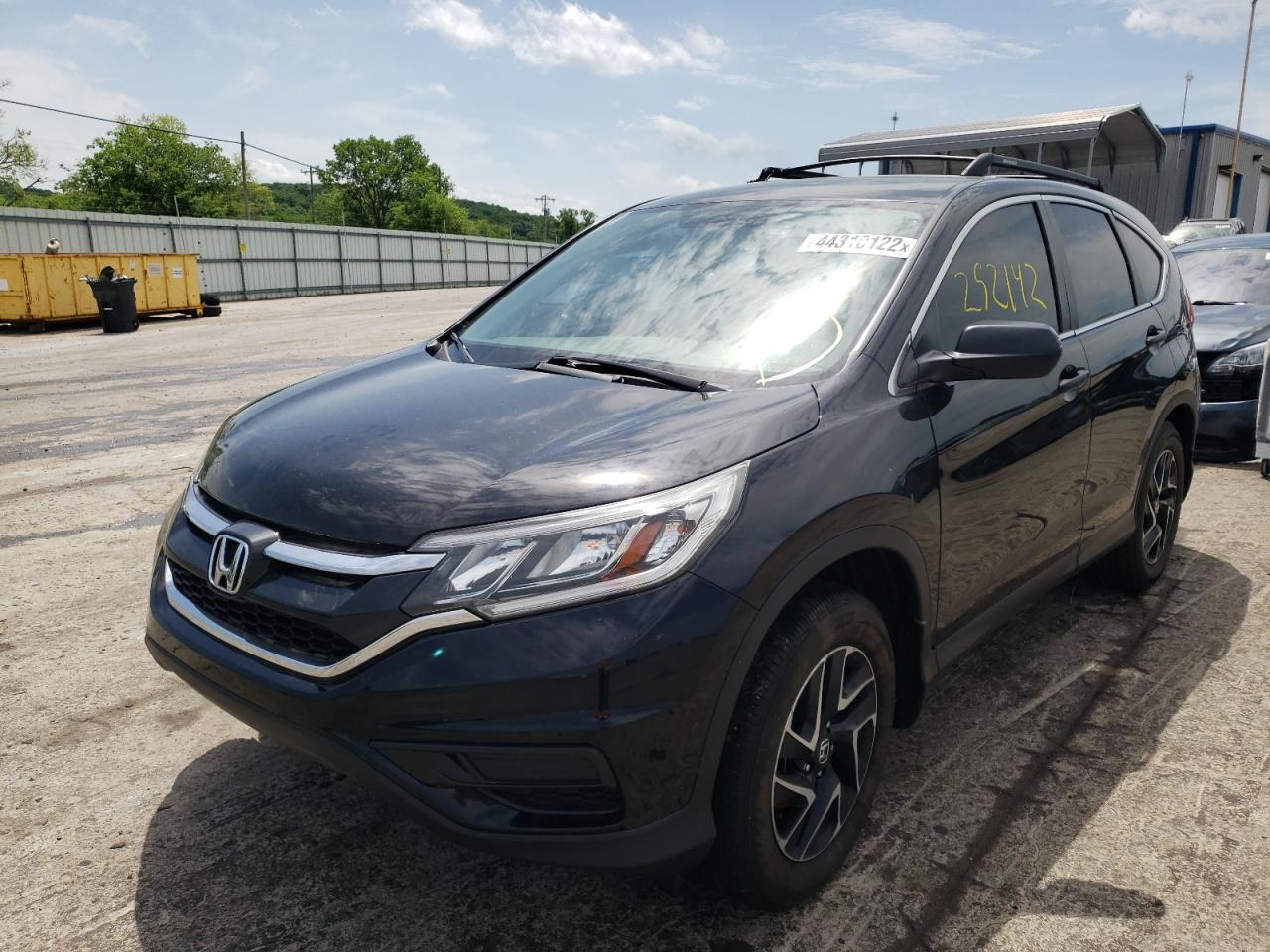 Photo 2 from auction – 2016 HONDA CR-V SE with VIN 2HKRM3H46GH513903