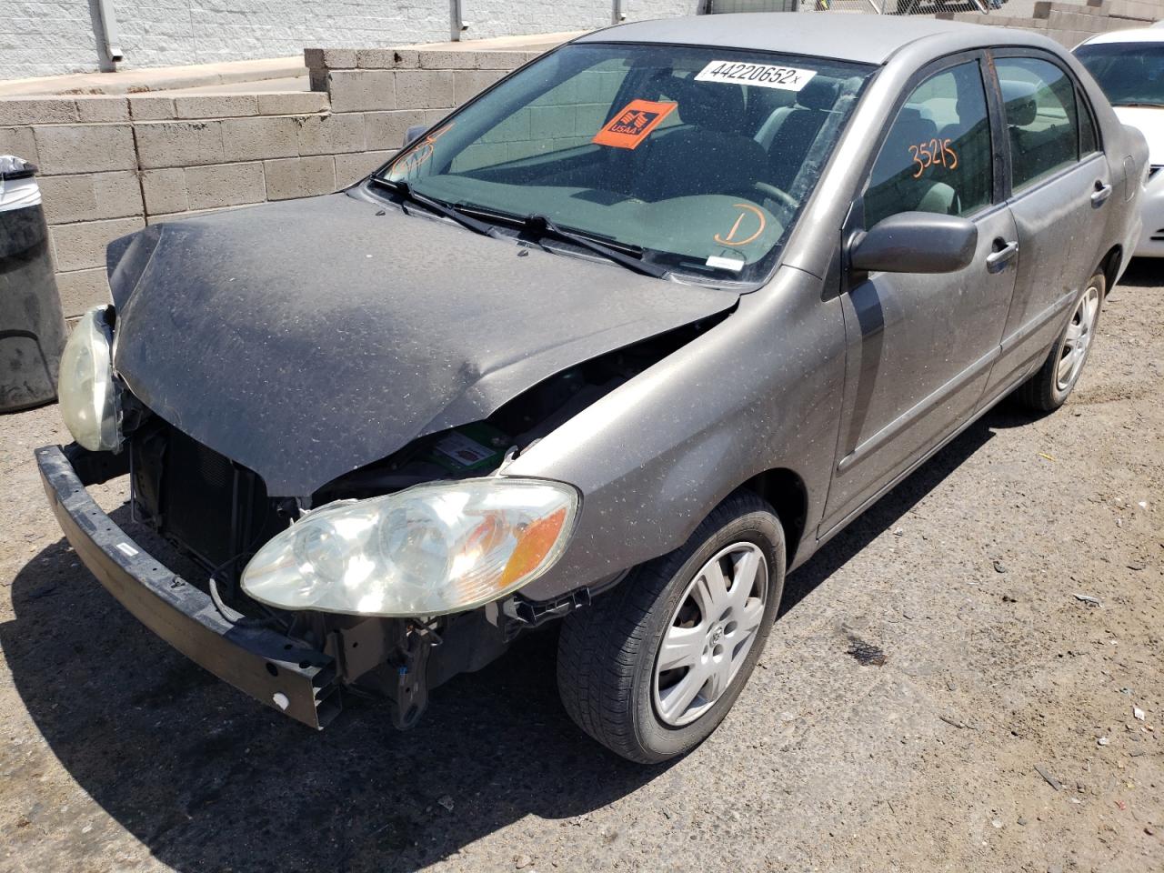 Photo 2 from auction – 2005 TOYOTA COROLLA CE with VIN 1NXBR30EX5Z429024