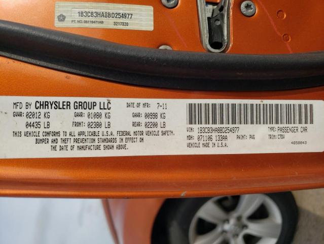 Photo 10 from auction – 2011 DODGE CALIBER MA with VIN 1B3CB3HA8BD254977