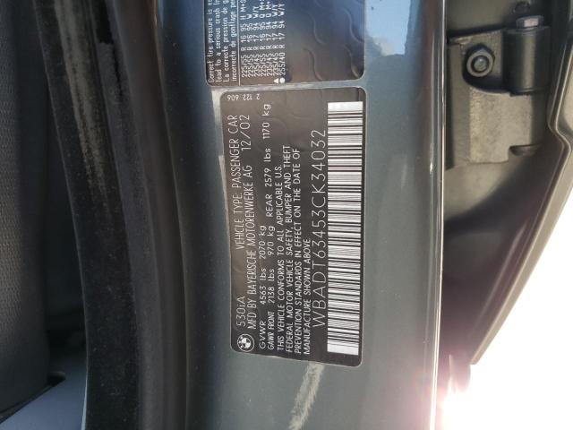 Photo 10 from auction – 2003 BMW 530 I AUTO with VIN WBADT63453CK34032