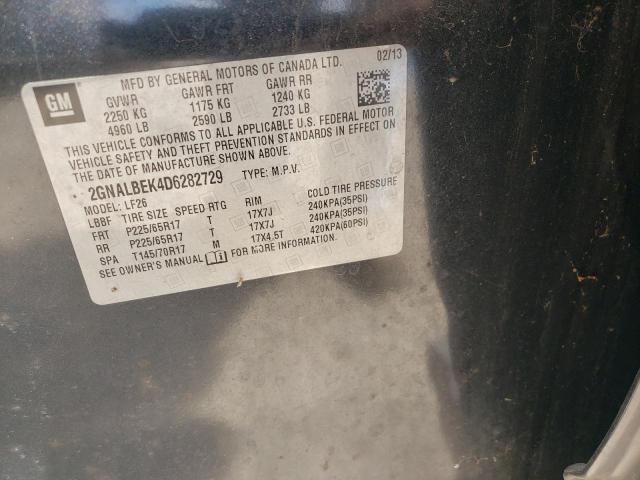 Photo 10 from auction – 2013 CHEVROLET EQUINOX LS with VIN 2GNALBEK4D6282729