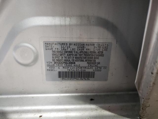 Photo 10 from auction – 2016 NISSAN VERSA NOTE with VIN 3N1CE2CP9GL369636