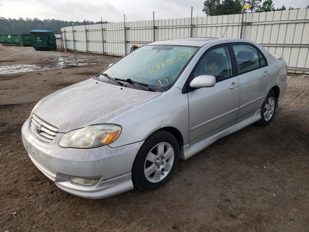 Photo 2 from auction – 2003 TOYOTA COROLLA CE with VIN 2T1BR32E63C091276