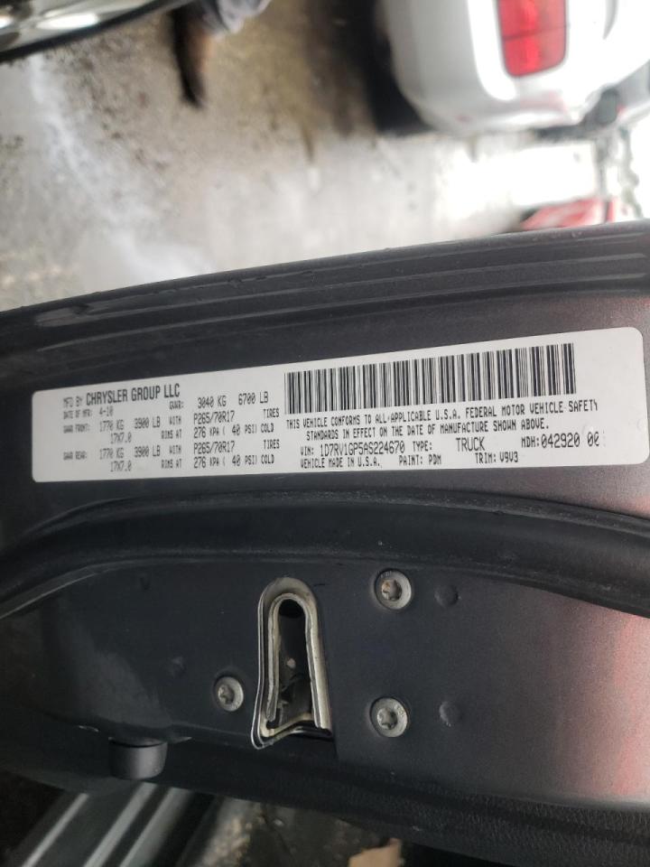Photo 10 from auction – 2010 DODGE RAM 1500 with VIN 1D7RV1GP5AS224670
