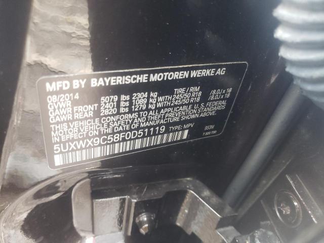 Photo 10 from auction – 2015 BMW X3 XDRIVE2 with VIN 5UXWX9C58F0D51119