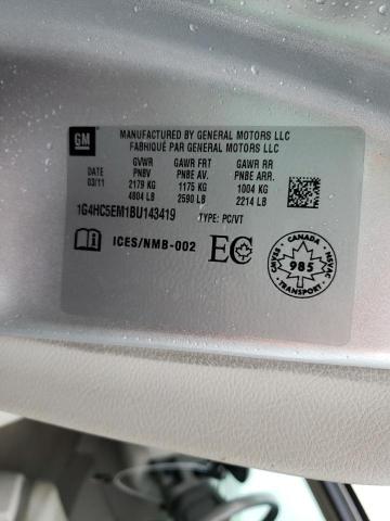 Photo 10 from auction – 2011 BUICK LUCERNE CX with VIN 1G4HC5EM1BU143419