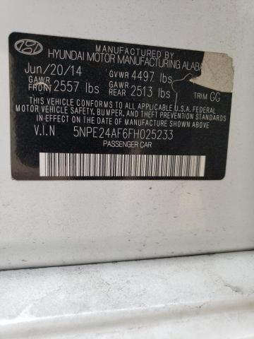 Photo 10 from auction – 2015 HYUNDAI SONATA SE with VIN 5NPE24AF6FH025233